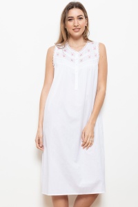 Honna Cotton Lawn Sleeveless Nightdress